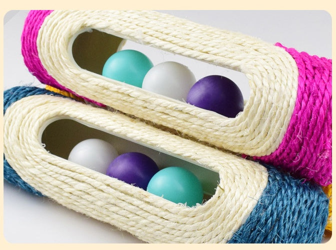 Discover the Joy of the Long Sisal Pet Scratching Drum Toy